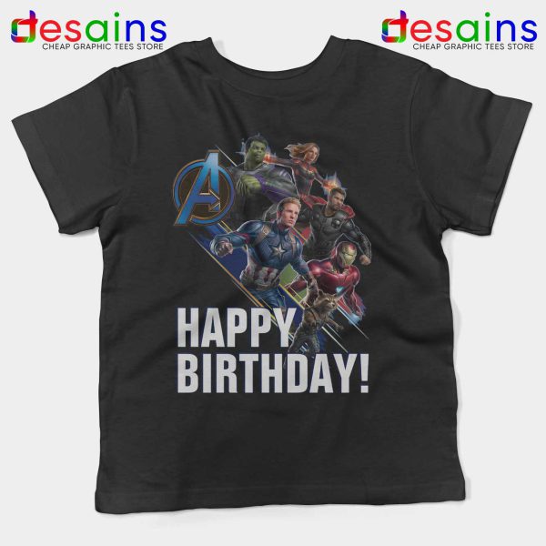 Avengers Endgame Birthday Kids Tshirt Avengers Poster Youth Tee Shirts