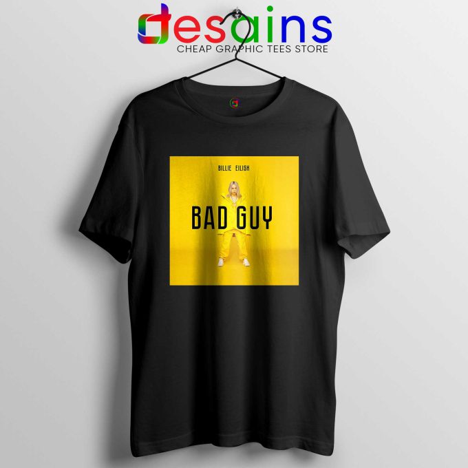 Bad Guy Billie Eilish Black Tshirt Cheap Billie Eilish Merch Tee Shirts