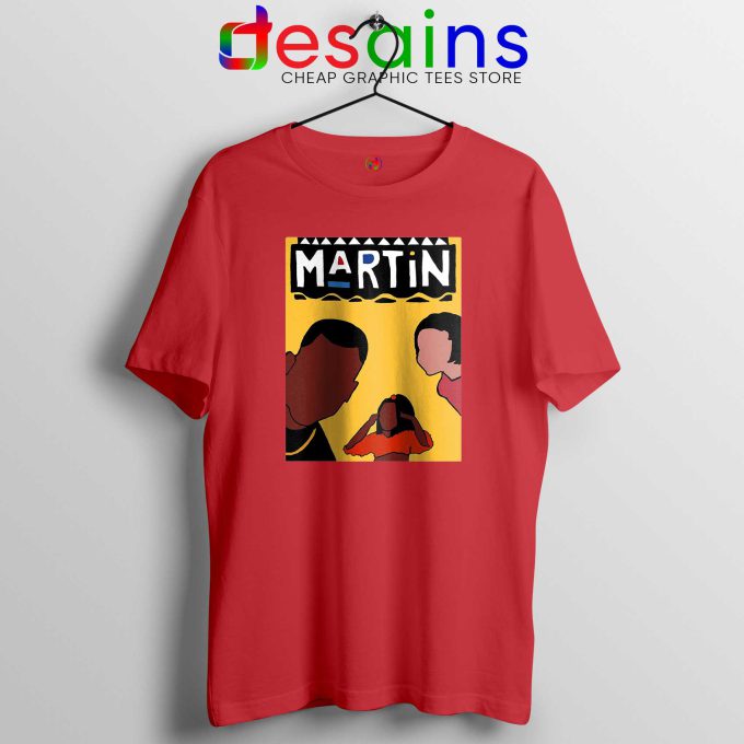 Best Martin Sitcom Red Tshirt Cheap Graphic Tee Shirts Martin