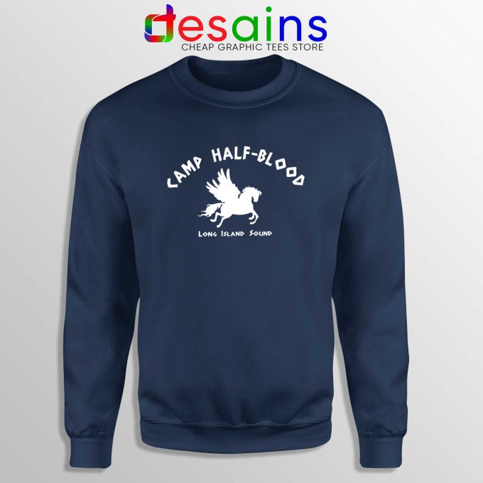 Camp Half Blood Chronicles Navy Sweatshirt Cheap Graphic Sweater