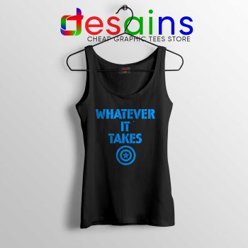 Captain America Whatever It Takes Black Tank Top Avengers Endgame Tops