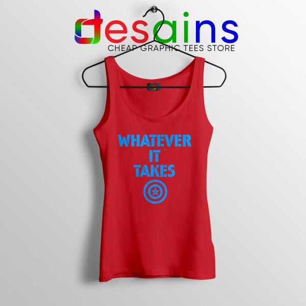 Captain America Whatever It Takes Red Tank Top Avengers Endgame Tops