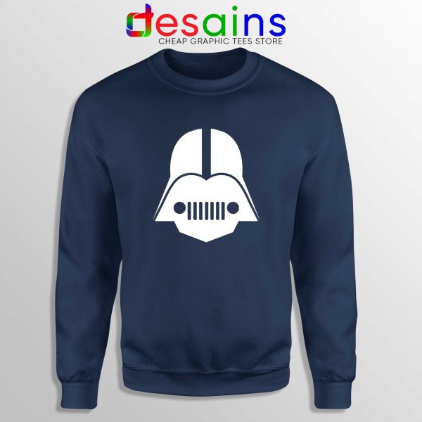 DarthJeep Star Wars Navy Sweatshirt Crewneck Sweater Darth Vader Jeep