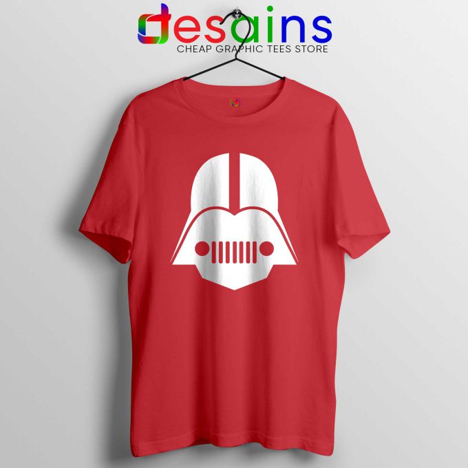 DarthJeep Star Wars Red Tshirt Cheap Graphic Tee Shirts Darth Vader Jeep