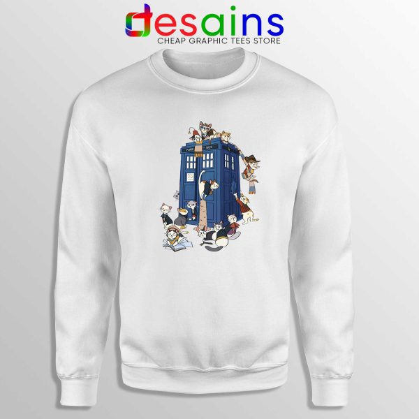 Doctor Who Cats Tardis Sweatshirt Doctor Mew Crewneck Sweater