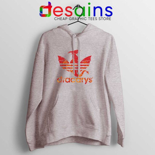 Dracarys GOT Adidas Sport Grey Hoodie Cheap Game of Thrones Hoodies