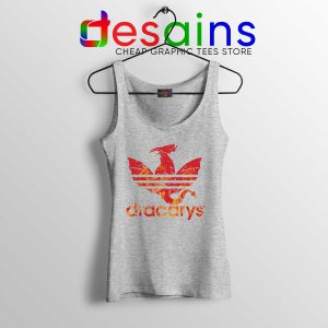 Dracarys GOT Adidas Sport Grey Tank Top Cheap Game of Thrones Tanks