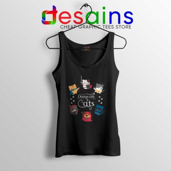 Dungeons and Cats Tank Top Dungeons and Dragons Funny Tank Tops