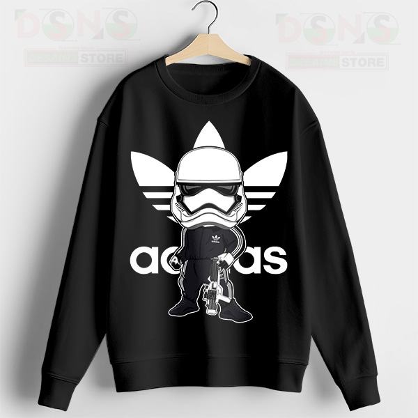 Fashion Stormtrooper Star Wars Adidas Black Sweatshirt