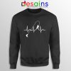 Fishing Heartbeat Sweatshirt Crewneck Fishing Graphic Sweater