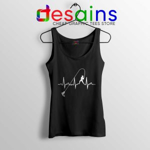 Fishing Heartbeat Tank Top Cheap Graphic Fishing Tank Tops Sale