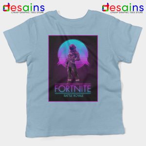 Fortnite Battle Royale Light Blue Kids Tshirt Fortnite Poster Youth Tee Shirts