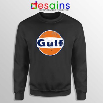 Gulf Racing Retro Black Sweatshirt Cheap Gulf Oil Logo Sweater