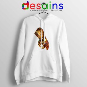 Hoodie White Infinity Gauntlet Thanos Gold Cheap Hoodies Avengers Endgame