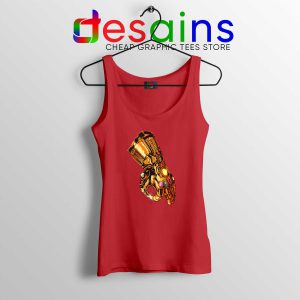 Infinity Gauntlet Thanos Gold Red Tank Top Cheap Tank Tops Avengers Merch