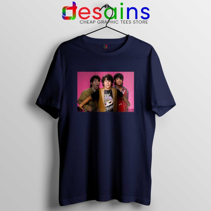 Jonas Brothers Vintage Navy Tshirt Cheap Jobros Tee Shirts Merch