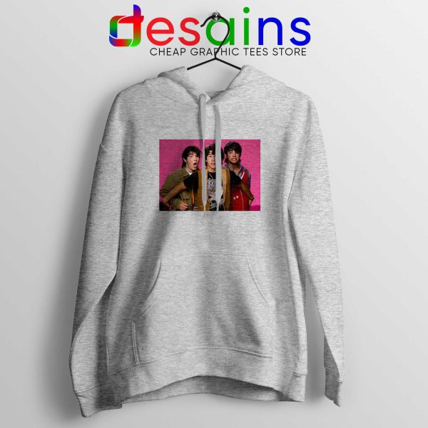 Jonas Brothers Vintage Sport grey Hoodie Poster Jonas Brothers Hoodies