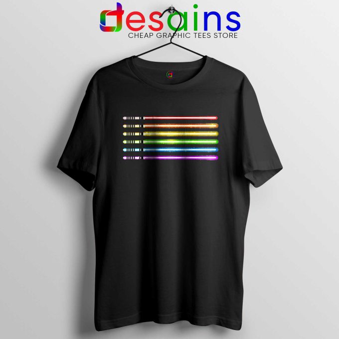 LGBT Flag Light Swords Saber Tshirt Star Wars Pride Tee Shirts