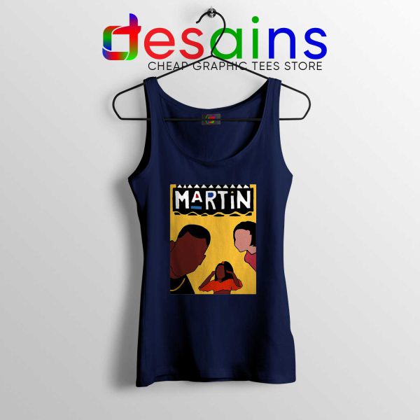 Martin Sitcom Navy Tank Top Cheap Tank Tops Martin Tv Show Poster