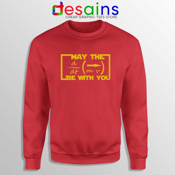 May the Equation Be with You Red Sweatshirt Crewneck Sweater Star Wars