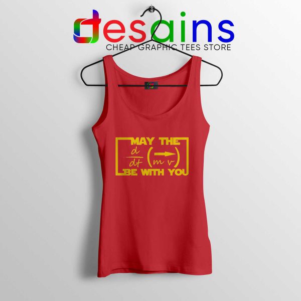 May the Equation Be with You Red Tank Top Cheap Tank Tops Star Wars Sale