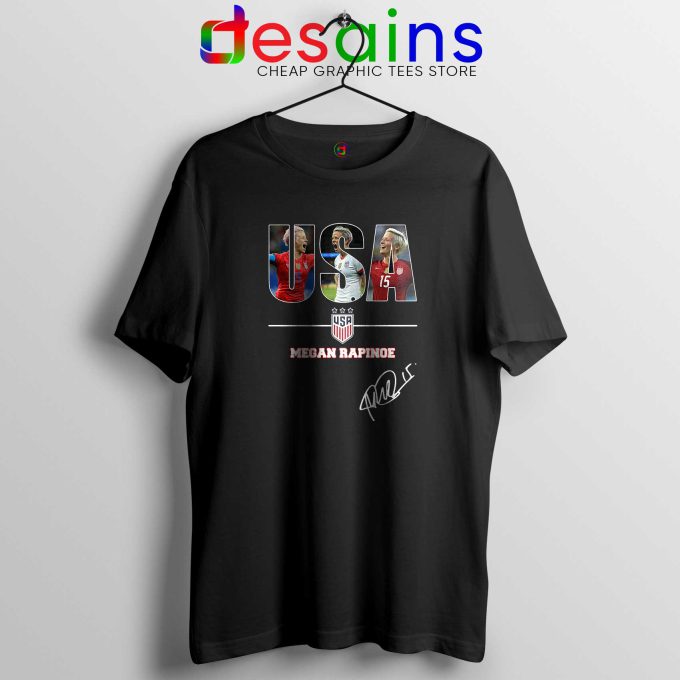 Megan Rapinoe Signature Tshirt USA Women’s Soccer Team Tee Shirts