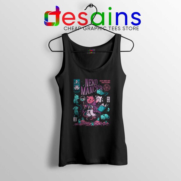 Nekomancer Cat Tank Top Cute Kitty Puppy Graphic Tank Tops