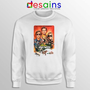 Once Upon a Time in Hollywood White Sweatshirt Quentin Tarantino Sweater