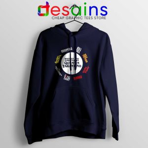 Quentin Tarantino Films Navy Hoodie The Best of Tarantino Hoodies