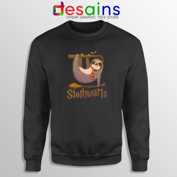 Slothwarts Sloth Hogwarts Black Sweatshirt Cheap Crewneck Harry Potter Sloth