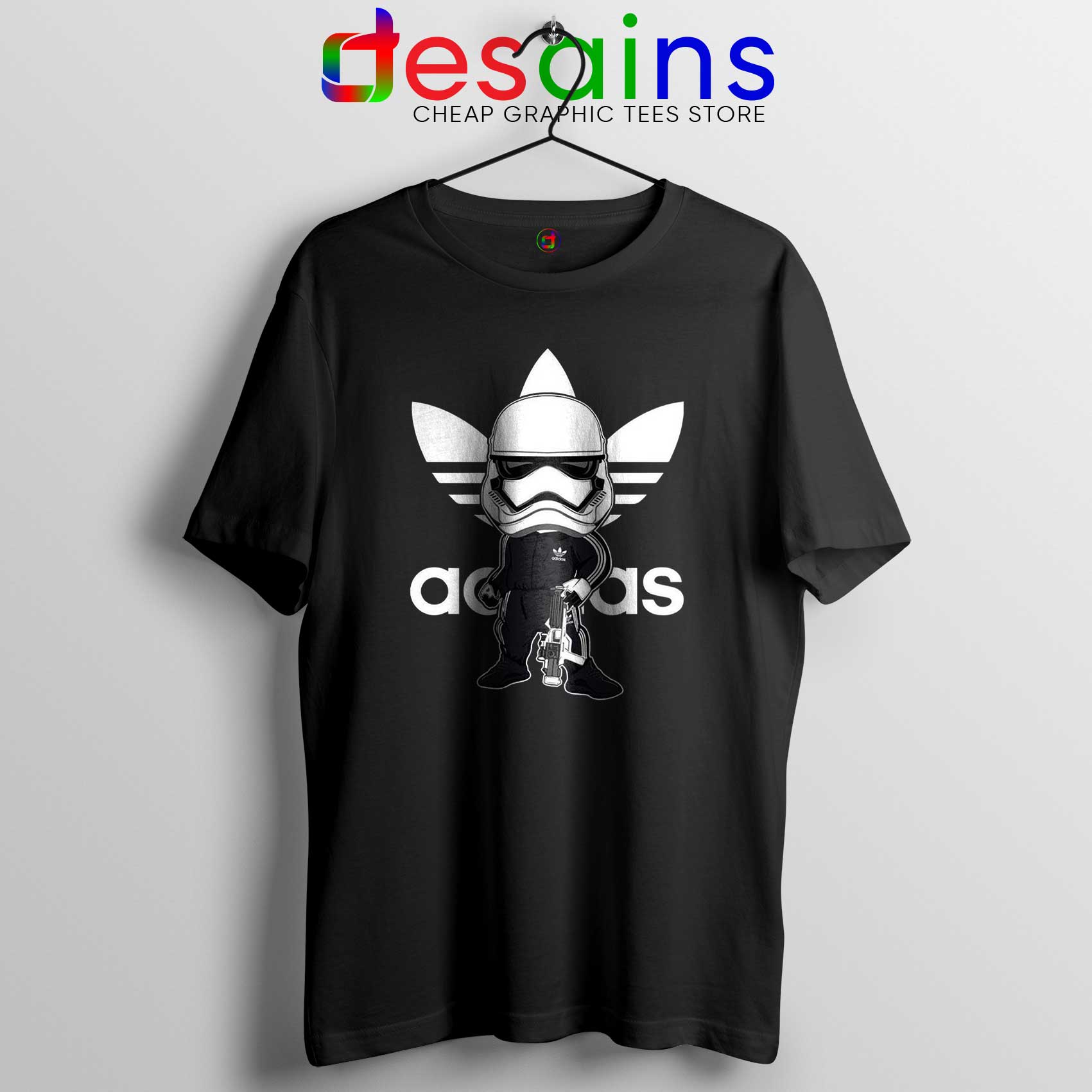 Stormtrooper Star Wars Adidas Tshirt Funny Three Stripes Tee Shirts