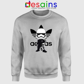 Stormtrooper Star Wars Adidas Sport Grey Sweatshirt Cheap Sweater Three Stripes