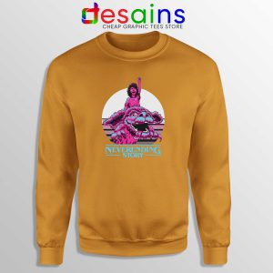 Stranger Things Mashup Orange Sweatshirt Neverending Story Crewneck