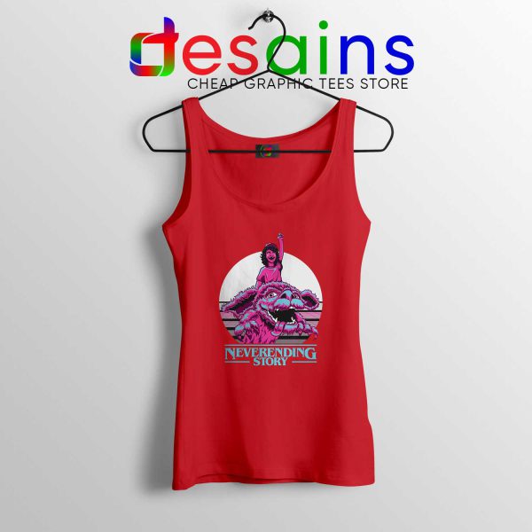 Stranger Things Mashup Red Tank Top Neverending Story Cheap Tank Tops