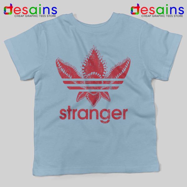 Stranger Things Monster Light Blue Kids Tshirts Stranger Things Adidas Tee Shirts