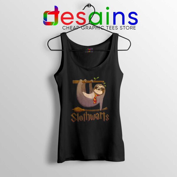 Tank Top Black Slothwarts Sloth Hogwarts Cheap Tank Tops Harry Potter