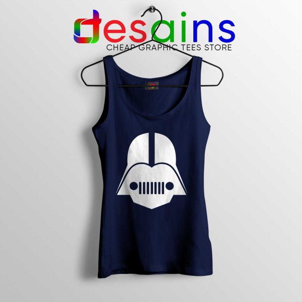 Tank Top Navy DarthJeep Star Wars Cheap Tank Tops Darth Vader Mask Jeep