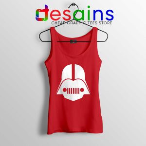 Tank Top Red DarthJeep Star Wars Cheap Tank Tops Darth Vader Mask Jeep