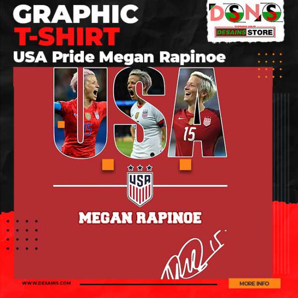 USA Pride Megan Rapinoe Graphic T-Shirt
