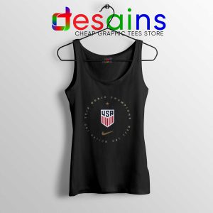 USWNT Champions 2019 Black Tank Top FIFA Womens World Cup Tank Tops