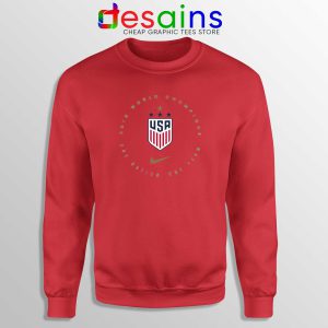 USWNT Champions 2019 Red Sweatshirt FIFA Womens World Cup Sweater