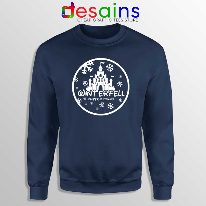 Winterfell Logo Disney Navy Sweatshirt Cheap Game of Thrones Sweater