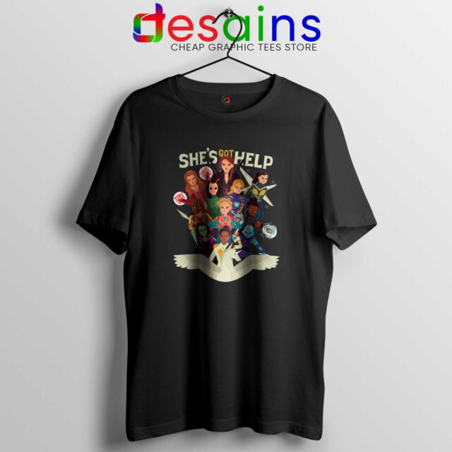 Women of Marvel Tshirt Female Avengers Team Shes Got Help