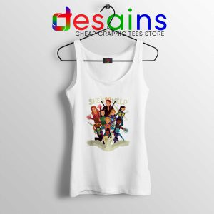 Women of Marvel White Tank Top Female Avengers Tank Tops Shes Got Help