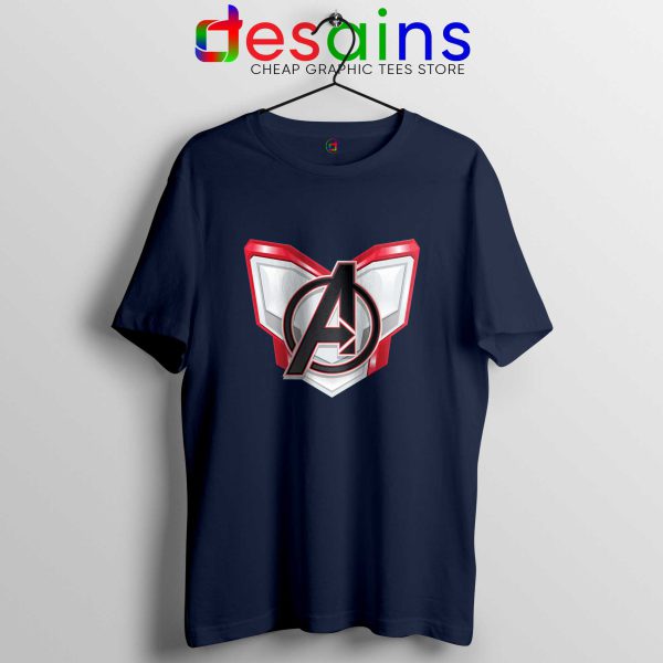 Avengers Endgame Chest Logo Navy Tshirt Marvel Avengers Merch Tee Shirts