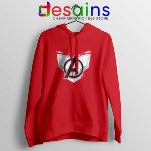 Avengers Endgame Chest Logo Red Hoodie Marvel Studios Merch Hoodies