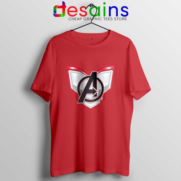 Avengers Endgame Chest Logo Red Tshirt Marvel Avengers Merch Tee Shirts