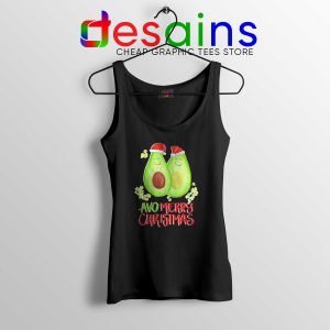 Avocado Merry Christmas Black Tank Top Cheap Avo Christmas Tank Tops