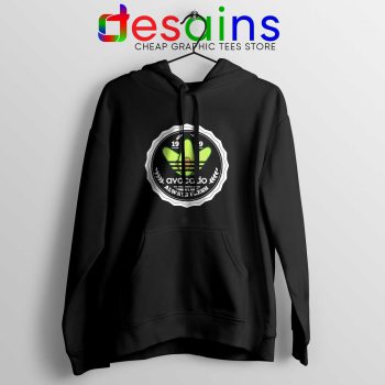 Avocado Three Stripes Always Fresh Black Hoodie Avocado Adidas Hoodies