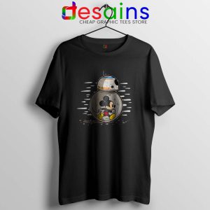 BB8 Mickey Mouse Black Tshirt Cheap Tees Shirts BB8 Star Wars Merch